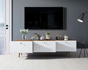 купить красивые Комод "Berber" с ящиками низкий под TV принт 15 арт BB19/Print_15