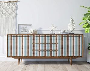 Комод "Bruni print 1" с тремя ящиками и дверками арт BR-03/print_1 в интерьере