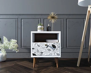 купить красивые Тумбочка "Berber" с одним ящиком 9 принт арт BB06/Print_09, разноцветная в интернет-магазине