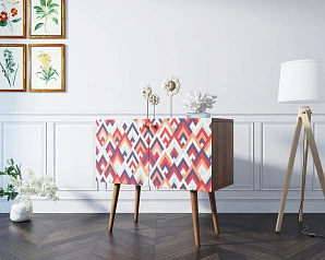 фото Комод на высоких ножках "Berber" малый принт 2 арт BB13/Print_02