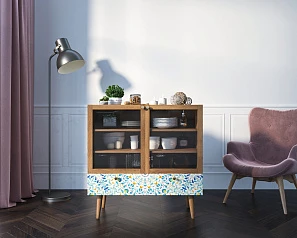 красивый Буфет низкий "Berber" принт 46 арт BB47/Print_46 на заказ