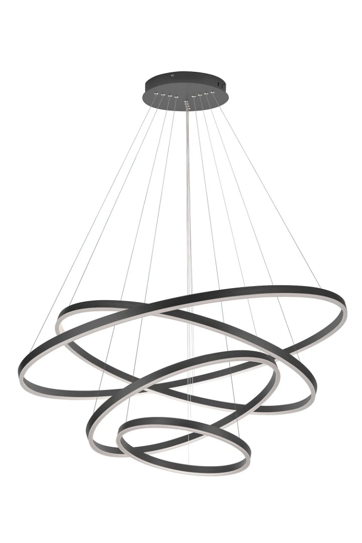 купить Люстра Orblaze 4 rings 1000 black