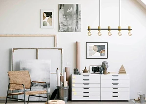 Подвесной потолочный светильник (люстра) CHIEVELEY в интерьере