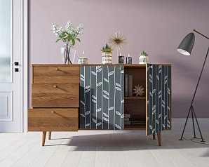 Комод "Berber" с двумя дверками и ящиками 18 принт арт BB05/Print_18 на заказ в интернет-магазине