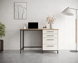 Стол рабочий "Nicole" c одной тумбой NR23 на заказ в интернет-магазине