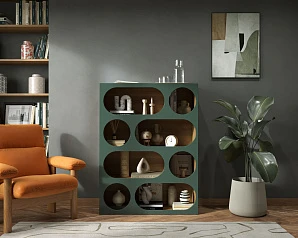 Стеллаж широкий ROSA арт. R16 в интерьере