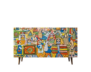 красивые Комод "Berber" с двумя дверками и ящиками принт 1 арт BB17/Print_01