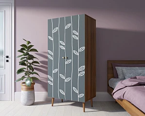 купить красивый Шкаф малый двухстворчатый "Berber" принт 18 арт BB08/Print_18