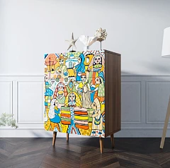 красивые Комод "Berber" большой принт 1 арт BB12/Print_01 на заказ