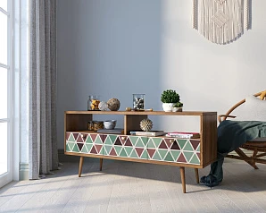 фото Консоль "Berber" с тремя ящиками принт 26 арт BB23/Print_26