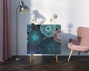 купить Комод "Berber" две дверки малый 32 принт арт BB38/Print_32