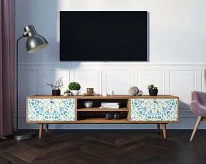 купить стильные Комод "Berber" с нишей низкий под TV принт 46 арт BB49/Print_46