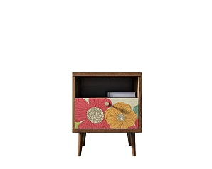 купить красивые Тумбочка "Berber" с одним ящиком 5 принт арт BB06/Print_05, разноцветная