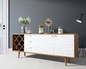 заказать Комод "Berber" удлиненный с бутылочницей 15 принт арт BB15/Print_15 в интернет-магазине