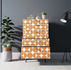 Комод высокий "Berber" принт 14 арт BB10/Print_14 в интерьере