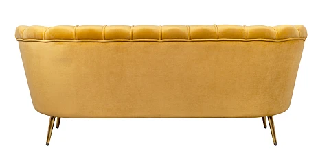 Дизайнерский диван Pearl Triple Yellow в интерьере