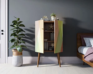 купить красивые Комод на высоких ножках "Berber" 16 принт арт BB09/Print_16