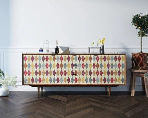 Комод "Bruni print" с тремя ящиками и дверками арт BR-03P на заказ в интернет-магазине