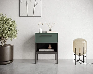 заказать Тумбочка с верхним ящиком "Nicole" арт NEM11G Зеленый