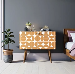 купить Комод на высоких ножках "Berber" малый принт 14 арт BB13/Print_14