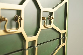 купить Зеленый комод "Emerald" 3 ящика арт DSC347ETG в интернет-магазине