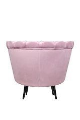 Кресло ракушка Pearl Pink на черных ножках в интернет-магазине