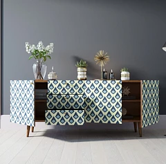 фото Комод "Berber" удлиненный принт 13 арт BB11/Print_13 в интерьере