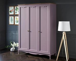 купить стильный Шкаф Leontina Lavanda для одежды трехстворчатый арт ST9327/3L