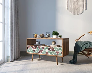 купить Консоль "Berber" с двумя ящиками принт 26 арт BB22/Print_26 в интернет-магазине