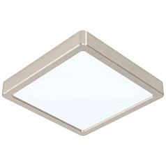 заказать 99253 Светодиодный накладной светильник FUEVA 5, 17W (LED), 210х210, H28, 2100lm, 4000K, сталь, нике