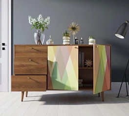 Комод "Berber" с двумя дверками и ящиками 16 принт арт BB05/Print_16 на заказ в интернет-магазине