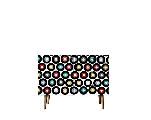 купить стильные Комод "Berber" три ящика и дверка 37 принт арт BB34/Print_37