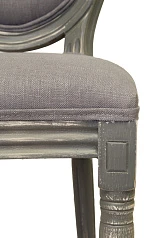 Дизайнерский обеденный стул модерн Volker Button Grey