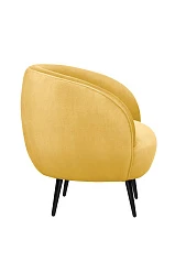 Мягкое кресло Benee Yellow на черных ножках