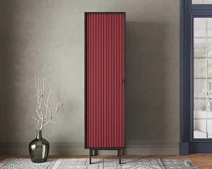 купить стильный Шкаф c одной дверкой "Emerson" арт EM101/red/L