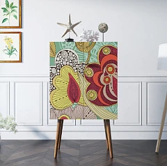 купить Комод на высоких ножках "Berber" принт 6 арт BB09/Print_06 в интернет-магазине