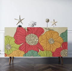 красивые Комод "Berber" три дверки 5 принт арт BB01/Print_05 в интернет-магазине