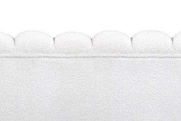 Диван ракушка для гостиниц Pearl Triple Boucle на черных ножках