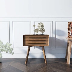 купить Тумба для прихожей в Скандинавском стиле "Bruni" с тремя ящиками в интернет-магазине