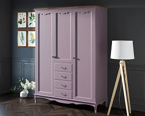 купить Шкаф Leontina Lavanda для одежды с ящиками арт ST9327/34L в интернет-магазине