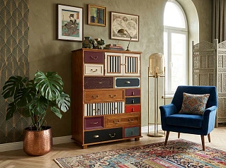 купить Комод «Гуашь (Gouache)» вертикальный арт M10535ETG/1