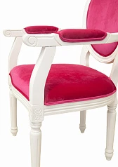 Мягкий стул с подлокотниками Diella Pink в интернет-магазине