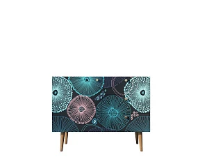 купить Комод "Berber" три ящика и дверка 32 принт арт BB34/Print_32 в интернет-магазине