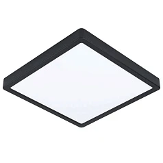 красивые 900281 Уличный настенно-потолочный светильник ARGOLIS 2, LED 20,5W, 2400lm, IP44, L285, B285, H30, сталь, черный/ пластик, белый на заказ