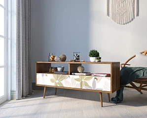 заказать Консоль "Berber" с тремя ящиками принт 27 арт BB23/Print_27 в интернет-магазине