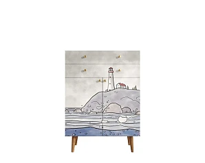 красивый Комод "Berber" большой  арт BB12/Print_51 в интернет-магазине