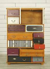 фото Комод «Gouache Birch» вертикальный арт M10535ETG/1