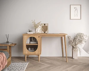 Стол рабочий "Bubble" с левой тумбой арт BBL09 в интернет-магазине