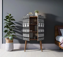 красивые Комод на высоких ножках "Berber" 19 принт арт BB09/Print_19 в интернет-магазине