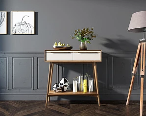 Консоль "Bruni white" малая арт BR36WH в интерьере